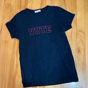 Rag & Bone Black and Red Short Sleeve Tees